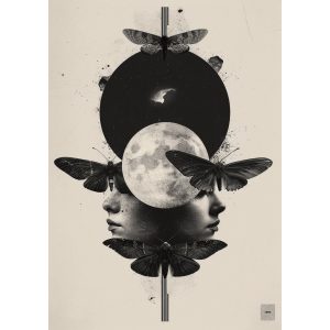 Night butterfly - Πίνακας σε καμβά