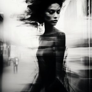 Woman motion blur - Πίνακας σε καμβά Woman motion blur - Πίνακας σε καμβά