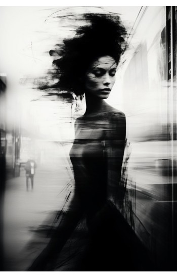 Woman motion blur - Πίνακας σε καμβά