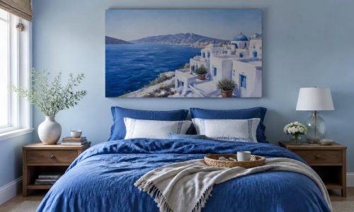 Cool Blue: Η τάση της Pinterest για ήρεμο υπνοδωμάτιο και οι πίνακες που της ταιριάζουν