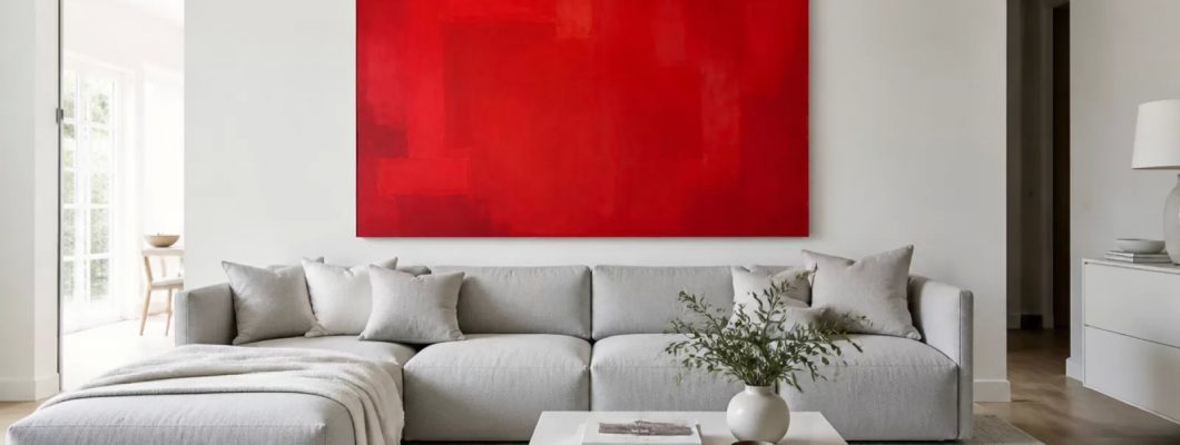 Unexpected red theory: Γιατί ένας κόκκινος πίνακας «σώζει» κάθε δωμάτιο