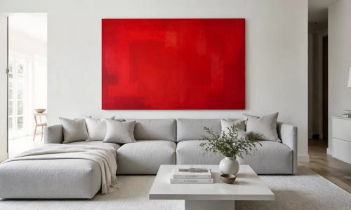 Unexpected red theory: Γιατί ένας κόκκινος πίνακας «σώζει» κάθε δωμάτιο