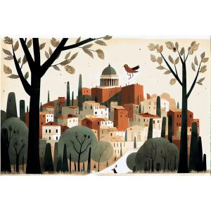 Athens capital - Πίνακας σε καμβά