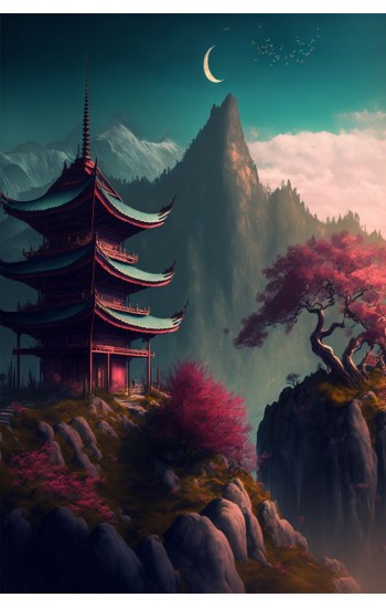 China mountains - Πίνακας σε καμβά