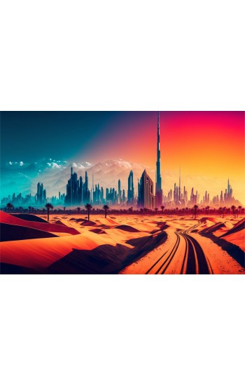 Desert city - Πίνακας σε καμβά