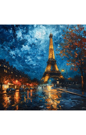 Eifel starry night - Πίνακας σε καμβά