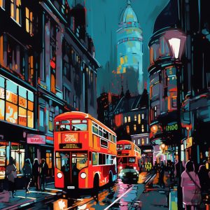 London city - Πίνακας σε καμβά London city - Πίνακας σε καμβά