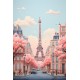 Minimal Paris - Πίνακας σε καμβά Κάδρα / Καμβάδες