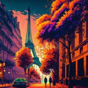 Paris path 2 - Πίνακας σε καμβά Paris path 2 - Πίνακας σε καμβά