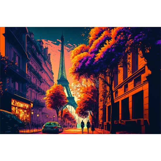 Paris path 2 - Πίνακας σε καμβά Κάδρα / Καμβάδες