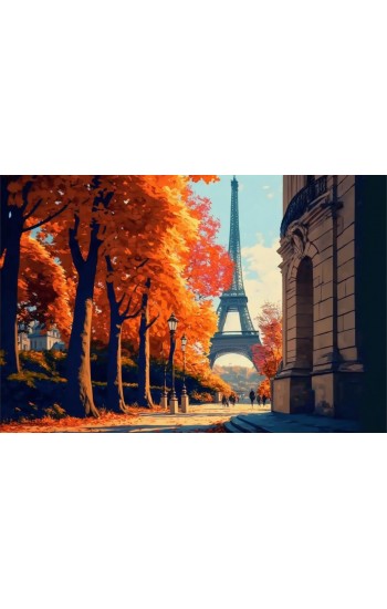 Paris path - Πίνακας σε καμβά