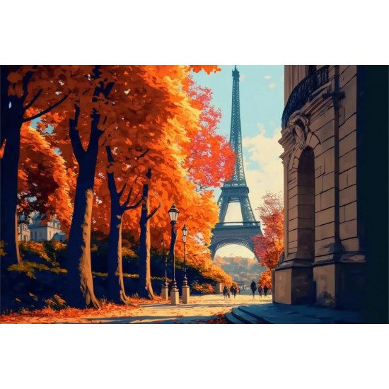 Paris path - Πίνακας σε καμβά Κάδρα / Καμβάδες