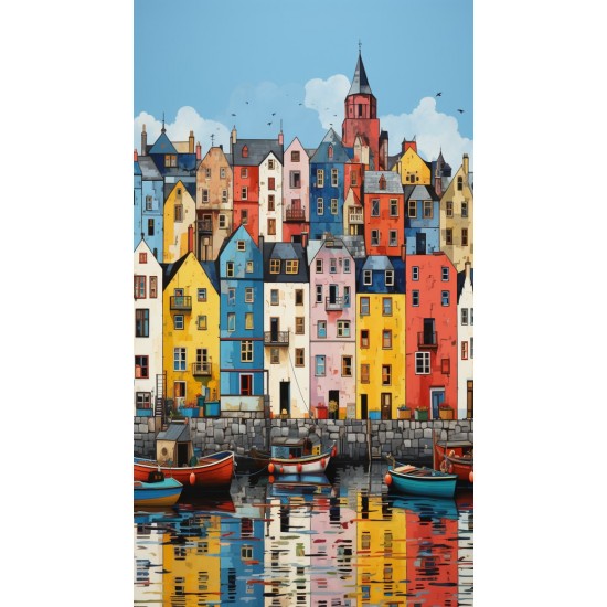 Port reflections - Πίνακας σε καμβά