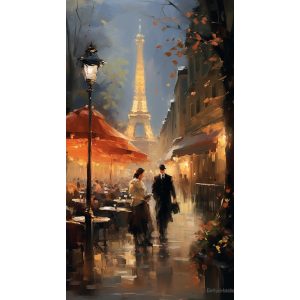 Romantic night - Πίνακας σε καμβά