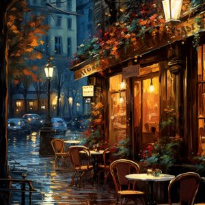 Small cafe - Πίνακας σε καμβά Small cafe - Πίνακας σε καμβά