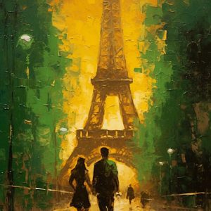 Walking in Paris - Πίνακας σε καμβά Walking in Paris - Πίνακας σε καμβά