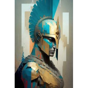 Elegant Spartan warrior - Πίνακας σε καμβά