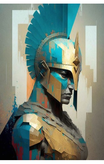 Elegant Spartan warrior - Πίνακας σε καμβά