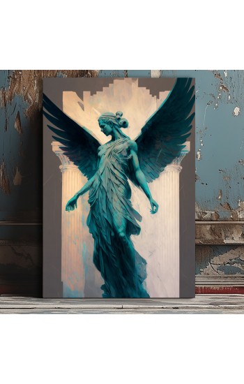 Beautiful elegant Nike of Samothrace - Πίνακας σε καμβά