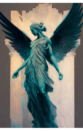 Beautiful elegant Nike of Samothrace - Πίνακας σε καμβά