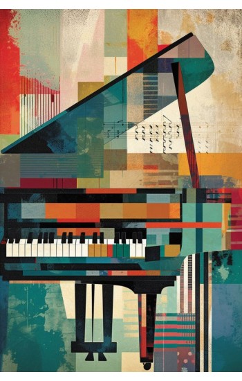 Fine art print of a piano - Πίνακας σε καμβά