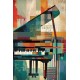Fine art print of a piano - Πίνακας σε καμβά Κάδρα / Καμβάδες