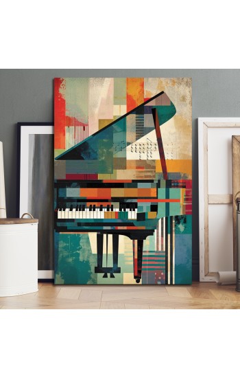 Fine art print of a piano - Πίνακας σε καμβά