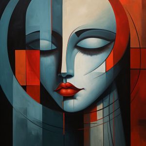 Sad face - Πίνακας σε καμβά Sad face - Πίνακας σε καμβά