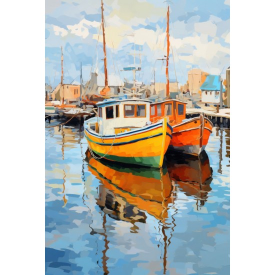 Two boats - Πίνακας σε καμβά