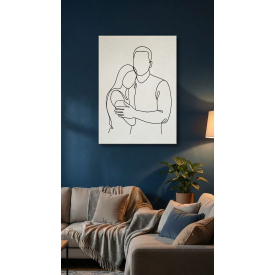 Minimal lines Portrait - Το Απόλυτο Modern Art Δώρο