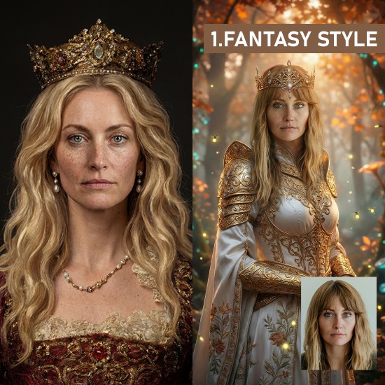 προσωποποιημένο πορτρέτο φαντασίας ai πρωτότυπο δώρο