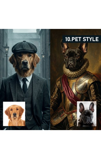 Pet Portrait - Το Κατοικίδιο σας ως Βασιλιάς ή Gangster