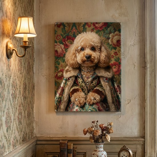 royal pet portrait σκύλος ντυμένος βασιλιάς και σκύλος peaky blinders gangster ai art