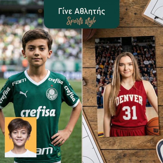 Sports Star Portrait - Γίνε Παίκτης της Αγαπημένης σου Ομάδας