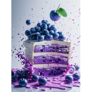 Blueberry cake - Πίνακας σε καμβά