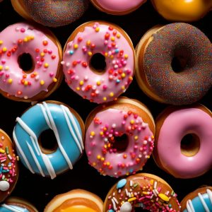 Colorful donuts 2 - Πίνακας σε καμβά Colorful donuts 2 - Πίνακας σε καμβά
