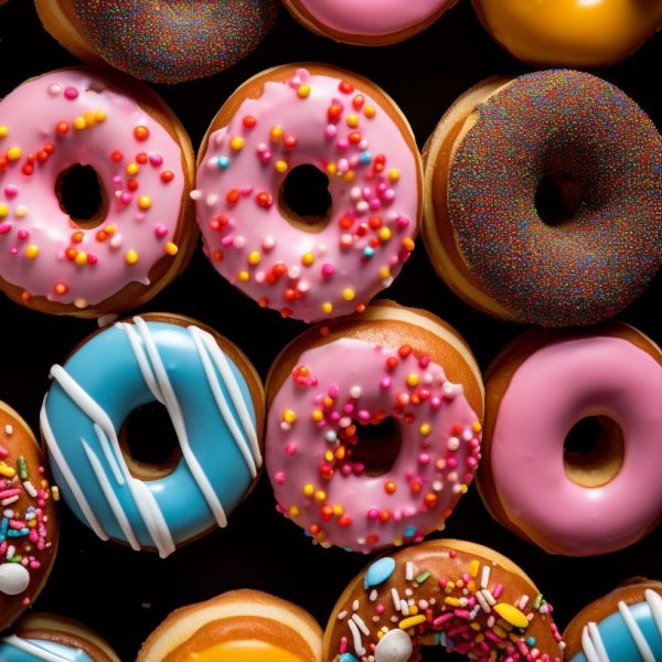 Colorful donuts - Πίνακας σε καμβά