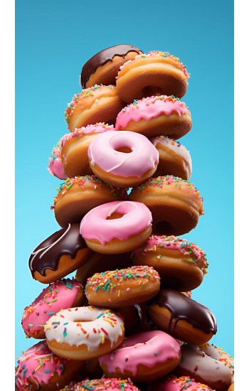 Donuts tower - Πίνακας σε καμβά