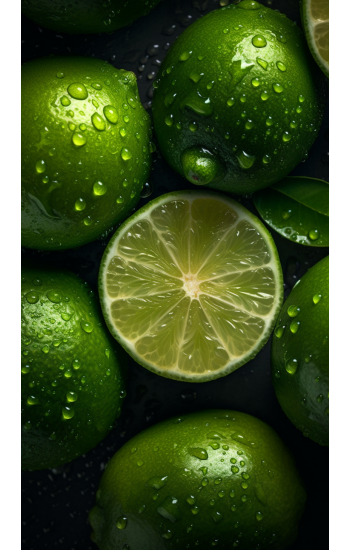 Fresh limes - Πίνακας σε καμβά