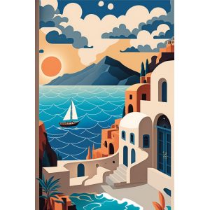 Aegean blue - Πίνακας σε καμβά