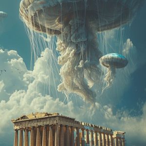 Aliens attack - Πίνακας σε καμβά