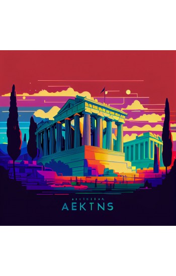 Ancient Greece 2 - Πίνακας σε καμβά