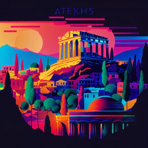 Ancient Greece 3 - Πίνακας σε καμβά