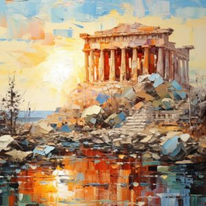 Ancient ruins 2 - Πίνακας σε καμβά