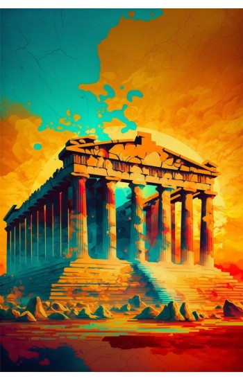 Athens parthenon 2 - Πίνακας σε καμβά