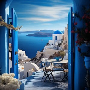 Balcony view 2 - Πίνακας σε καμβά Balcony view 2 - Πίνακας σε καμβά