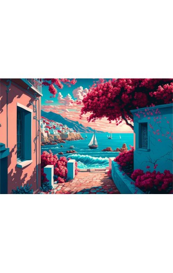 Blossom island home 2 - Πίνακας σε καμβά