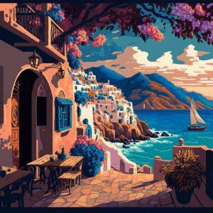 Blossom island port 3 - Πίνακας σε καμβά