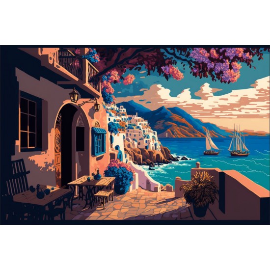 Blossom island port 3 - Πίνακας σε καμβά Κάδρα / Καμβάδες