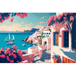 Blossom island port - Πίνακας σε καμβά